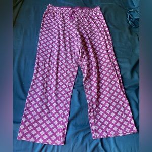 Pink pajama pants
